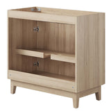 Modway Furniture Miles 36” Bathroom Vanity Cabinet (Sink Basin Not Included) Oak 17.5 x 35 x 33.5