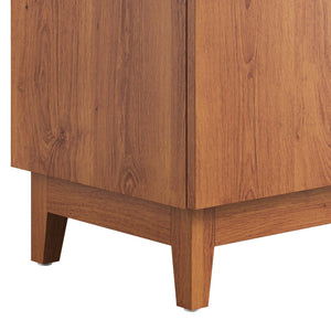 Modway Furniture Miles 36" Bathroom Vanity Cabinet - Contemporary Design with Smart Storage for Modern Spaces Walnut EEI-6400-WAL