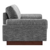 Modway Furniture Oasis Upholstered Fabric Sofa Gray 38 x 102.5 x 32.5