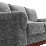 Modway Furniture Oasis Upholstered Fabric Sofa Gray 38 x 102.5 x 32.5