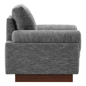 Modway Furniture Oasis Upholstered Fabric Armchair – Modern Comfort with Sculptural Style for Your Living Space Gray EEI-6402-GRY