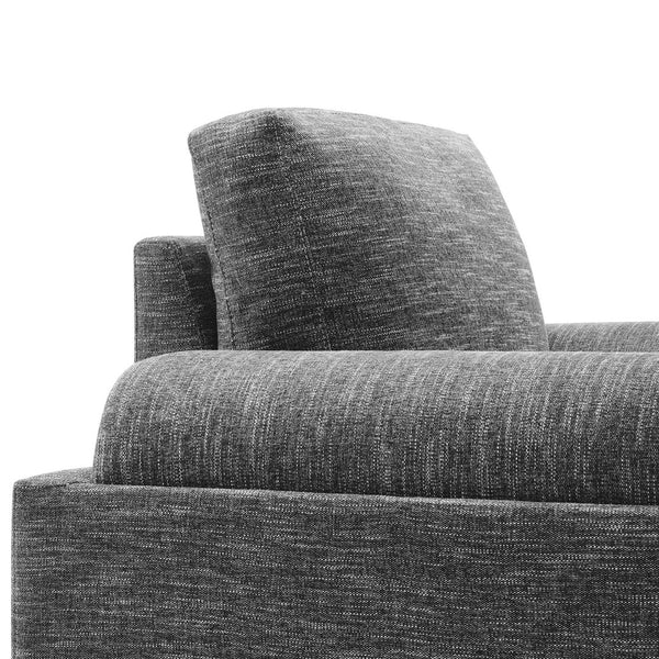 Modway Furniture Oasis Upholstered Fabric Armchair – Modern Comfort with Sculptural Style for Your Living Space Gray EEI-6402-GRY