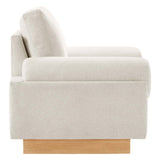 Modway Furniture Oasis Upholstered Fabric Armchair Ivory 32 x 41.5 x 32.5