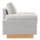 Modway Furniture Oasis Upholstered Fabric Armchair Light Gray 32 x 41.5 x 32.5