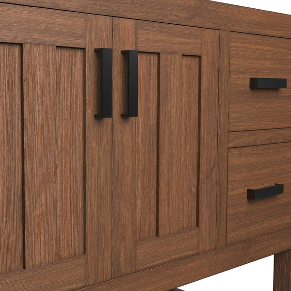 Modway Furniture Ashlyn 36" Mid-Century Wood Bathroom Vanity Cabinet with Smart Storage & Soft-Close Doors - Walnut EEI-6404-WAL