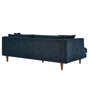 Modway Furniture Zoya Down-Filled Overstuffed Sofa - Modern Comfort with Durable Construction & Easy Maintenance Features Navy Fabric EEI-6405-HEA