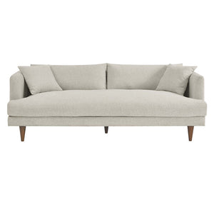 Modway Furniture Zoya Down-Filled Overstuffed Sofa - Modern Comfort with Durable Construction & Easy Maintenance Features Ivory Fabric EEI-6405-HEI