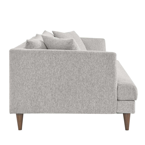 Modway Furniture Zoya Down-Filled Overstuffed Sofa - Modern Comfort with Durable Construction & Easy Maintenance Features Light Gray Fabric EEI-6405-HLG