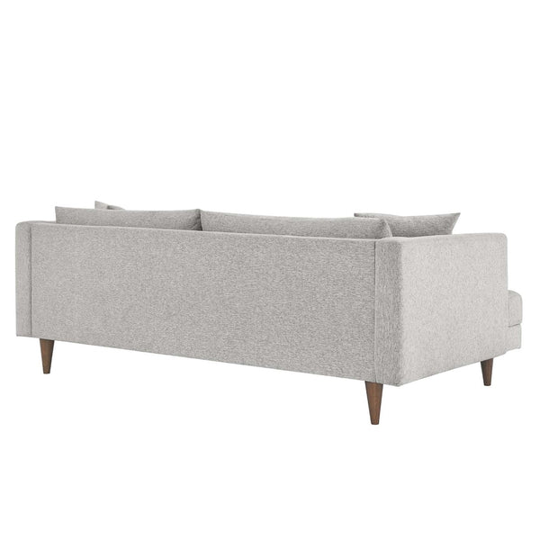 Modway Furniture Zoya Down-Filled Overstuffed Sofa - Modern Comfort with Durable Construction & Easy Maintenance Features Light Gray Fabric EEI-6405-HLG