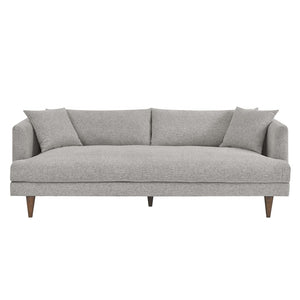 Modway Furniture Zoya Down-Filled Overstuffed Sofa - Modern Comfort with Durable Construction & Easy Maintenance Features Light Gray Fabric EEI-6405-HLG