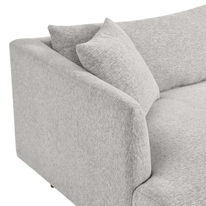 Modway Furniture Zoya Down-Filled Overstuffed Sofa - Modern Comfort with Durable Construction & Easy Maintenance Features Light Gray Fabric EEI-6405-HLG
