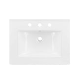 Modway Furniture Steamforge 24" Bathroom Vanity White Black 18.5 x 24.5 x 39.5