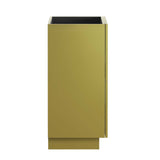 Modway Furniture Quantum 18" Bathroom Vanity White Gold 15.5 x 18 x 39