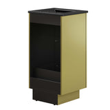 Modway Furniture Quantum 18" Bathroom Vanity Black Gold 15.5 x 18 x 39