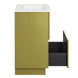 Modway Furniture Quantum 30" Bathroom Vanity White Gold 18 x 30 x 39.5