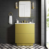 Modway Furniture Quantum 30" Bathroom Vanity White Gold 18 x 30 x 39.5