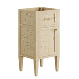 Modway Furniture Elysian 18" Wood Bathroom Vanity White Burl 17.5 x 17 x 39