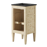 Modway Furniture Elysian 18" Wood Bathroom Vanity Black Burl 15.5 x 17.5 x 39