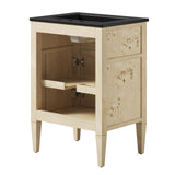 Modway Furniture Elysian 24" Wood Bathroom Vanity Black Burl 18 x 24 x 39.5