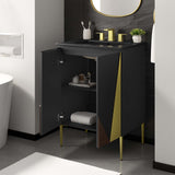 Modway Furniture Alchemist 24" Bathroom Vanity Black Black 18 x 24 x 40.5