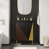 Modway Furniture Alchemist 24" Bathroom Vanity Black Black 18 x 24 x 40.5
