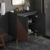 Modway Furniture Alchemist 30" Bathroom Vanity Black Black 18 x 30 x 39.5