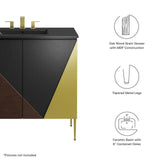 Modway Furniture Alchemist 36" Bathroom Vanity Black Black 18 x 36 x 39.5