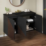 Modway Furniture Alchemist 48" Single Sink Bathroom Vanity Black Black 18.5 x 47.5 x 39.5