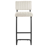 Modway Furniture Parity Boucle Bar Stools - Set of 2 Black Ivory 21 x 17 x 41