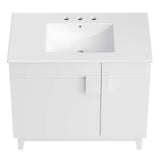 Modway Furniture Miles 36” Bathroom Vanity White White 18.5 x 36 x 33.5