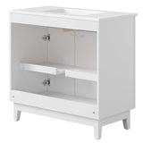 Modway Furniture Miles 36” Bathroom Vanity White White 18.5 x 36 x 33.5