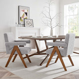 Modway Furniture Lyra Boucle Fabric Dining Room Chair - Set of 2 EEI-6506-LGR