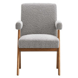 Modway Furniture Lyra Boucle Fabric Dining Room Chair - Set of 2 EEI-6506-LGR
