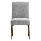 Modway Furniture Lyra Boucle Fabric Dining Room Side Chair - Set of 2 EEI-6508-LGR