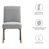 Modway Furniture Lyra Boucle Fabric Dining Room Side Chair - Set of 2 EEI-6508-LGR