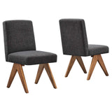 Modway Furniture Lyra Fabric Dining Room Side Chair - Set of 2 EEI-6509-HDG