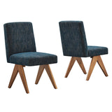 Modway Furniture Lyra Fabric Dining Room Side Chair - Set of 2 EEI-6509-HEA