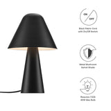 Modway Furniture Jovial Metal Mushroom Table Lamp EEI-6529-BLK