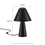 Modway Furniture Jovial Metal Mushroom Table Lamp EEI-6529-BLK