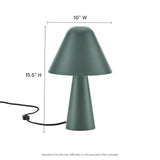 Modway Furniture Jovial Metal Mushroom Table Lamp EEI-6529-GRN