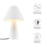 Modway Furniture Jovial Metal Mushroom Table Lamp EEI-6529-WHI