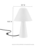 Modway Furniture Jovial Metal Mushroom Table Lamp EEI-6529-WHI