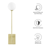 Modway Furniture Riva White Globe Wall Sconce EEI-6533-SBR