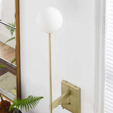 Modway Furniture Riva White Globe Wall Sconce EEI-6533-SBR