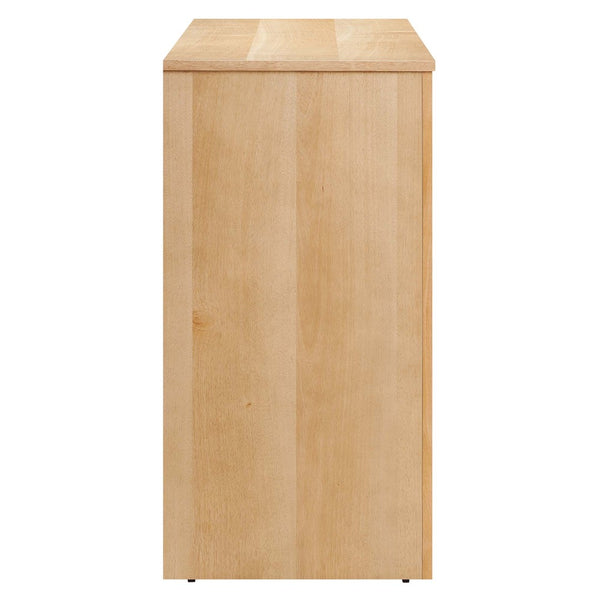 Modway Furniture Appia 3-Door Arched Sideboard Storage Cabinet – Modern Mid-Century Design for Versatile Use Oak EEI-6536-OAK