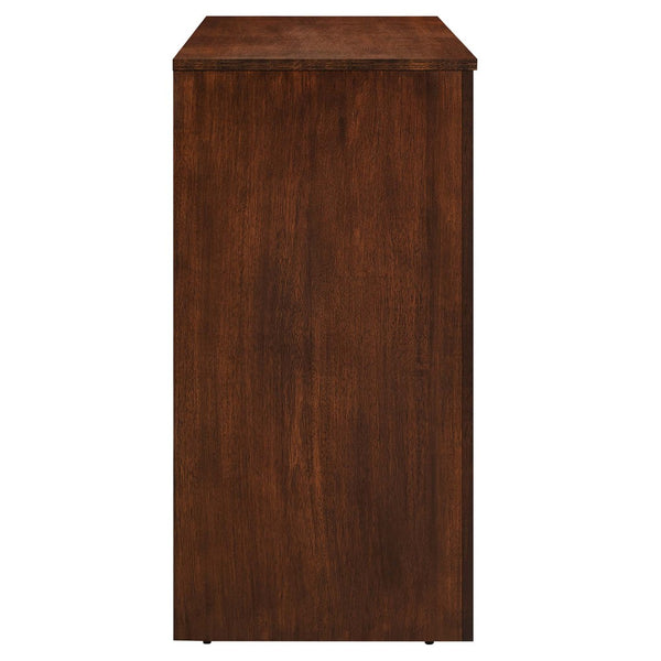Modway Furniture Appia 3-Door Arched Sideboard Storage Cabinet – Modern Mid-Century Design for Versatile Use Walnut EEI-6536-WAL