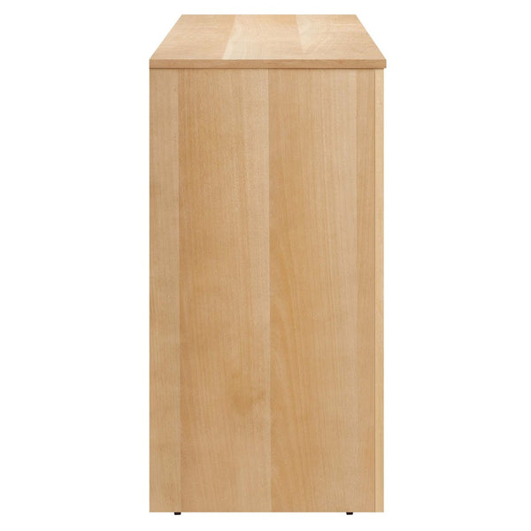 Modway Furniture Appia 4-Door Sideboard Storage Cabinet - Mid-Century Modern Design with Soft-Close Doors & Versatility Oak EEI-6538-OAK