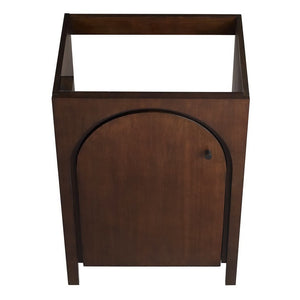 Modway Furniture Appia 24" Bathroom Vanity Cabinet - Retro-Inspired Design with Adjustable Storage & Soft-Close Hinges Walnut EEI-6539-WAL