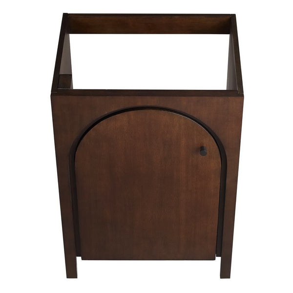 Modway Furniture Appia 24" Bathroom Vanity Cabinet - Retro-Inspired Design with Adjustable Storage & Soft-Close Hinges Walnut EEI-6539-WAL