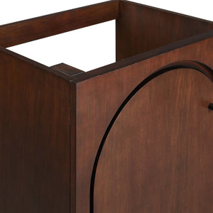 Modway Furniture Appia 24" Bathroom Vanity Cabinet - Retro-Inspired Design with Adjustable Storage & Soft-Close Hinges Walnut EEI-6539-WAL